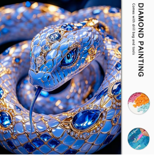 Preview: Diamond Painting Schlange